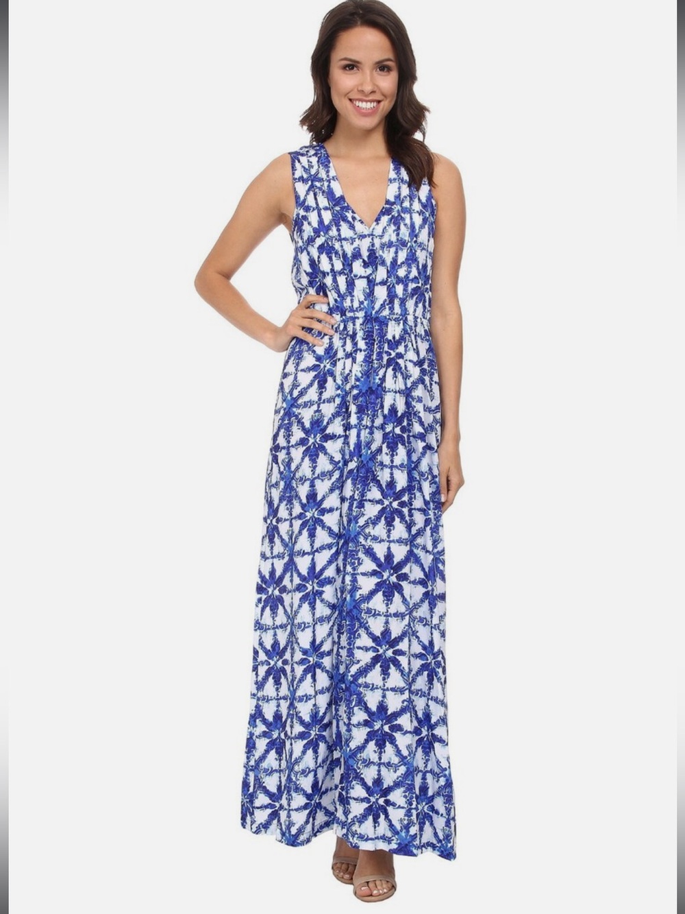 Michael Kors Blue & White Dress- Worn Once! Size 8